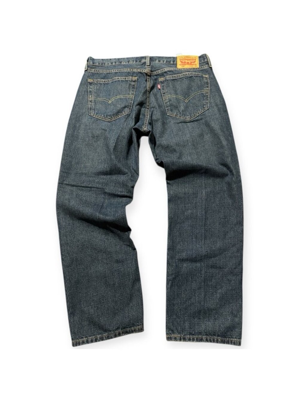 Levi's 559 Jeans Men’s Size 36x30 Blue Denim Relaxed Fit Straight Leg Distressed
